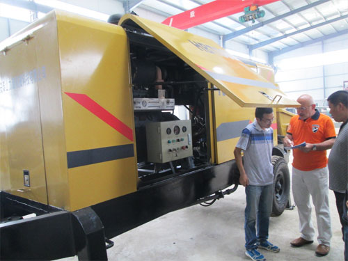 外商考察混凝土泵，成功訂購(gòu)！